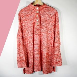 Soft Surroundings Plus Size Sweater Red Size 1X